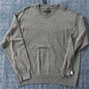 rag & bone Dexter sweater in marbled green